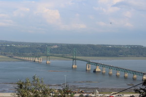 that's an island in the river. 